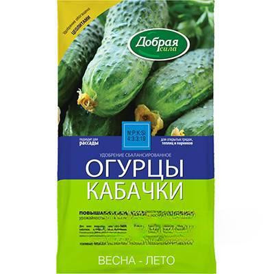 Добрая сила 0,9кг Открытый грунт огурцы кабачки (DS22010021) х12