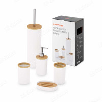 Набор для ванной БАМБУК БЕЛ БШ8167 (4)