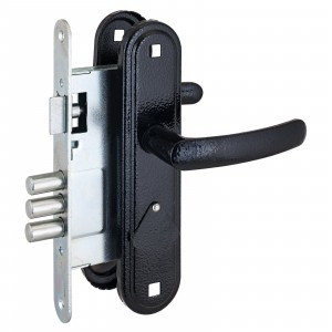 Омега Д-град ЗВ9.1-02 черный м/о 67 Замок врезной с/руч10)