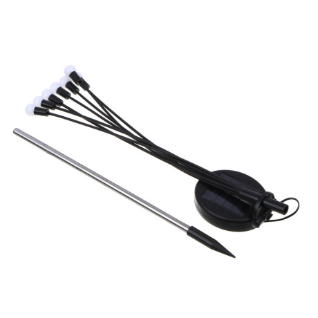 INBLOOM Фонарь на стержне Шарики 70см, 7LED, шампань, 2v120MA, 1.2v 300mah, ABS, нерж. сталь