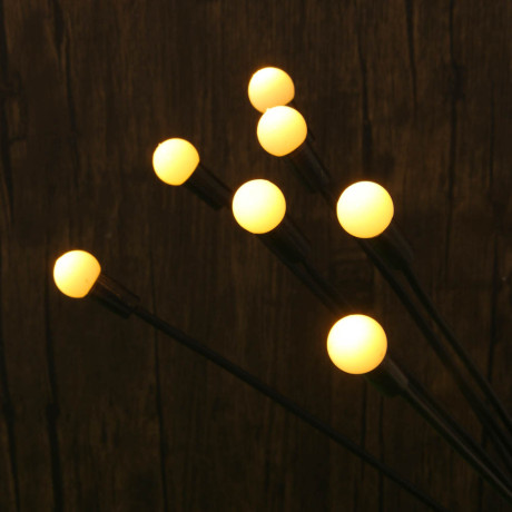 INBLOOM Фонарь на стержне Шарики 70см, 7LED, шампань, 2v120MA, 1.2v 300mah, ABS, нерж. сталь