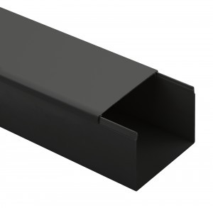 ЭРА кабель-канал ПВХ 80х40 черный 2м (12м в уп., цена за 1м) KK-B-80-40 61658