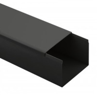 ЭРА кабель-канал ПВХ 80х40 черный 2м (12м в уп., цена за 1м) KK-B-80-40 61658