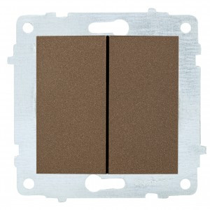 OVIVO мех. выкл. СУ 2 кл. 10А мокка (ко всем рамкам) 600-000219-202