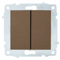 OVIVO мех. выкл. СУ 2 кл. 10А мокка (ко всем рамкам) 600-000219-202