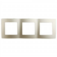 ЭРА 12 рамка СУ 3 мест. шампань, 12-5003-04 2244