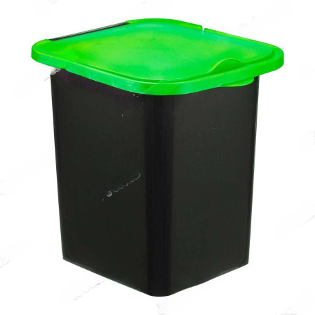 Контейнер для мусора ПУРО 18л ярко-зелен М2475(8)