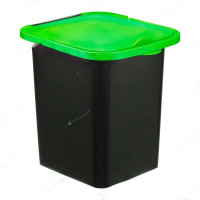 Контейнер для мусора ПУРО 18л ярко-зелен М2475(8)