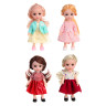ИГРОЛЕНД Кукла с цветными волосами, 15 см, PP, PVC, полиэстер, 6,5х5х17,3 см, 3 дизайна