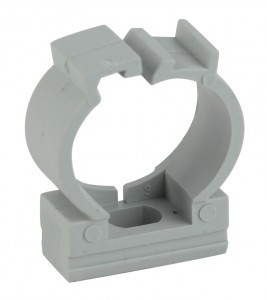 ЭРА Крепеж-клипса (серый) для трубы d32мм с фиксатором (40 шт) 47271
