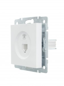 Lezard VESNA мех. роз. телеф СУ 1 мест. бел (RJ11) (корп. ABS) 742-0288-137