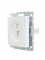 Lezard VESNA мех. роз. телеф СУ 1 мест. бел (RJ11) (корп. ABS) 742-0288-137