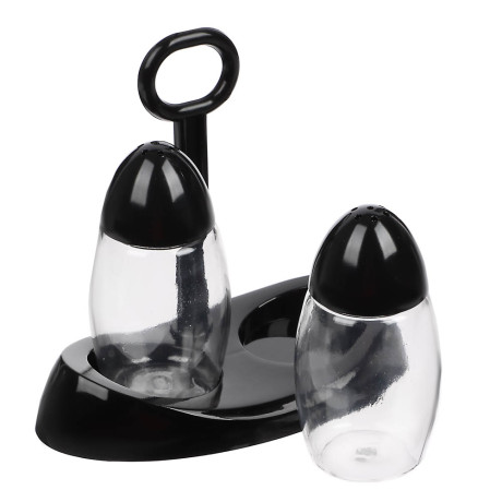 Набор на подставке для соли и перца, пластик