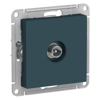 Systeme Electric AtlasDesign мех. роз. TV СУ 1 мест. изумруд (пл.осн., прох. RG6, 4dB) ATN000892(5!)