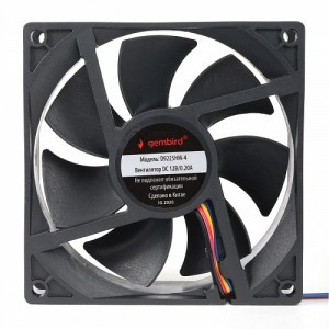 Вентилятор Gembird D9225HM-4 92x92x25, гидродинамический, 4 pin, провод 30 см, 18656
