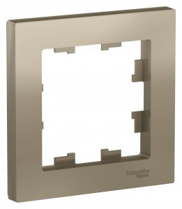 Systeme Electric AtlasDesign рамка СУ 1 мест. шампань ATN000501 (20!)
