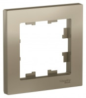 Systeme Electric AtlasDesign рамка СУ 1 мест. шампань ATN000501 (20!)