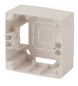 ЭРА 12 коробка-переходник ОУ для накл. монтажа 1 пост. роз. СУ слоновая кость 12-6101-02 5059