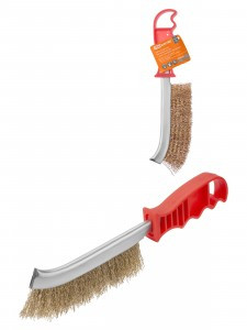 TDM Гранит щетка ручная, метал.пластик.рукоятка, латуниров.витая проволока d=0,3мм SQ1096-0101