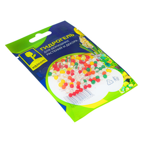 INBLOOM Гидрогель для домашних растений и декора "Шарики Разноцветные", полимерный материал