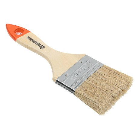 ЕРМАК Кисть малярная плоская "Стандарт" нат. щетина 2,5" (63мм)