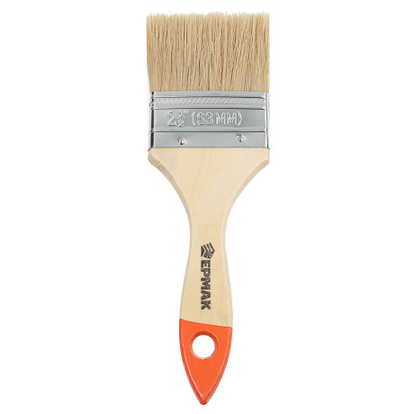 ЕРМАК Кисть малярная плоская "Стандарт" нат. щетина 2,5" (63мм)