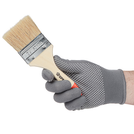 ЕРМАК Кисть малярная плоская "Стандарт" нат. щетина 2,5" (63мм)