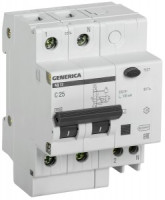 IEK GENERICA дифф.автоматический выкл. АД12 2Р 25А 100мА  MAD15-2-025-C-100