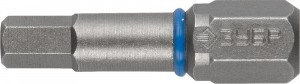 Биты ЗУБР "ЭКСПЕРТ" торсионные кованые, обточенные, хромомолибденовая сталь, тип хвостовика C 1/4",