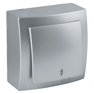 Nilson THEMIS выкл. проходн. ОУ 1 кл. серебро 26131007