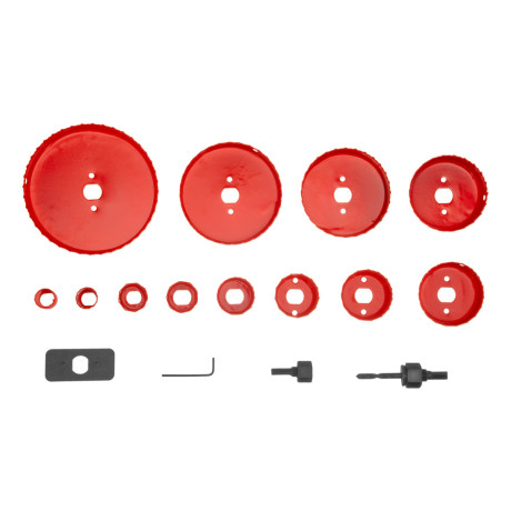 Набор кольцевых пил по дереву, 19-127 мм, 12 предметов Matrix