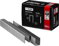 Скобы тип 53F, 16 мм, особотвердые, ЗУБР "ПРОФЕССИОНАЛ" 31950-16, 5000 шт