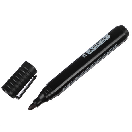 Маркер перманентный ClipStudio черный, пулевидный наконечник, линия 3мм