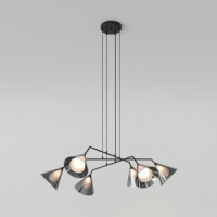 Eurosvet св-к подвес под лампу G9 6х20W 1050х1050х1400 металл черный Enigma 70161/6 a069046