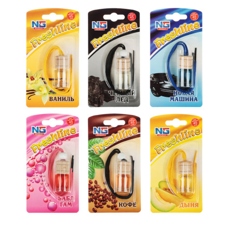 NEW GALAXY Ароматизатор Freshline, лист 24 шт, цена за шт, 5 мл