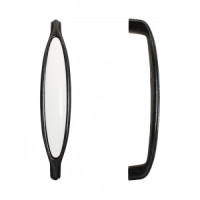 Ручка-скоба мебельная мет/керам 128 C0003-128 BL мат черн. 2шт ( цена за пару ) ( 10,100) StahlBuro