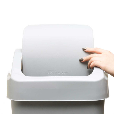 Контейнер для мусора Step 25 л с крышкой-маятником Серый