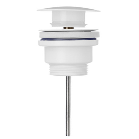Донный клапан для раковины, белый матовый