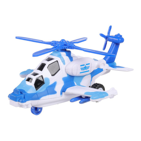 ИГРОЛЕНД Игрушка в виде вертолета "Военная операция", свет, звук, инерц., ABS, 20х12х8,2 см, 2 диз.