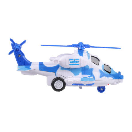 ИГРОЛЕНД Игрушка в виде вертолета "Военная операция", свет, звук, инерц., ABS, 20х12х8,2 см, 2 диз.