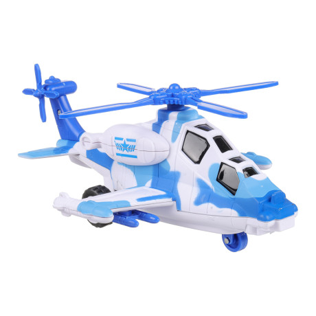 ИГРОЛЕНД Игрушка в виде вертолета "Военная операция", свет, звук, инерц., ABS, 20х12х8,2 см, 2 диз.