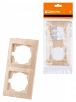 TDM Лама рамка 2 мест. вертикальная сосна SQ1815-0333