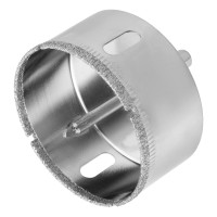 Сверло по керамической плитке и стеклу, 60 х 55 мм, шестигранный хвостовик, с центрующим сверлом Сибртех