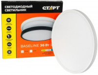 СТАРТ св-к встр. св/д даунлайт 36W(3240lm) 3-4-5К 400x25 IP40 круг диммер бел 19461