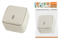 TDM Дача Народная Переключатель на 2 напр. ОУ 1 кл. 10А сл. кость (10!) SQ1824-0016