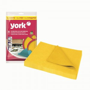 Салфетки вискозные(100%)35*50см,сверхвлаговпитывающая, 8+2шт/уп,Люкс,020340/ YORK