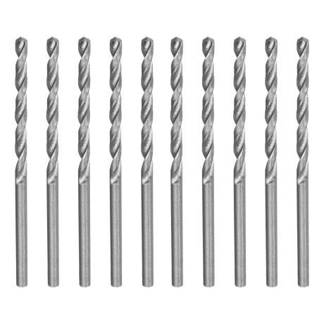 Сверло по металлу, 2.5 мм, полированное, HSS, 10 шт, цилиндрический хвостовик Matrix