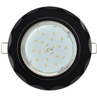 Ecola GX53 H4 5313 св-к Стекло Круг с вогнутыми гранями хром-черный 38x126 FP53RCECH (10!)