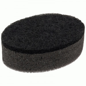 Губки для посуды двухслойные овальные ППУ, 9,5*6,5*3см, KS-07, 5шт, черный 107565 Рыжий кот