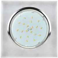 Ecola GX53 H4 5311 св-к Стекло Квадрат скошенный край хром-матовый 38x120 FL53SNECH (10!)